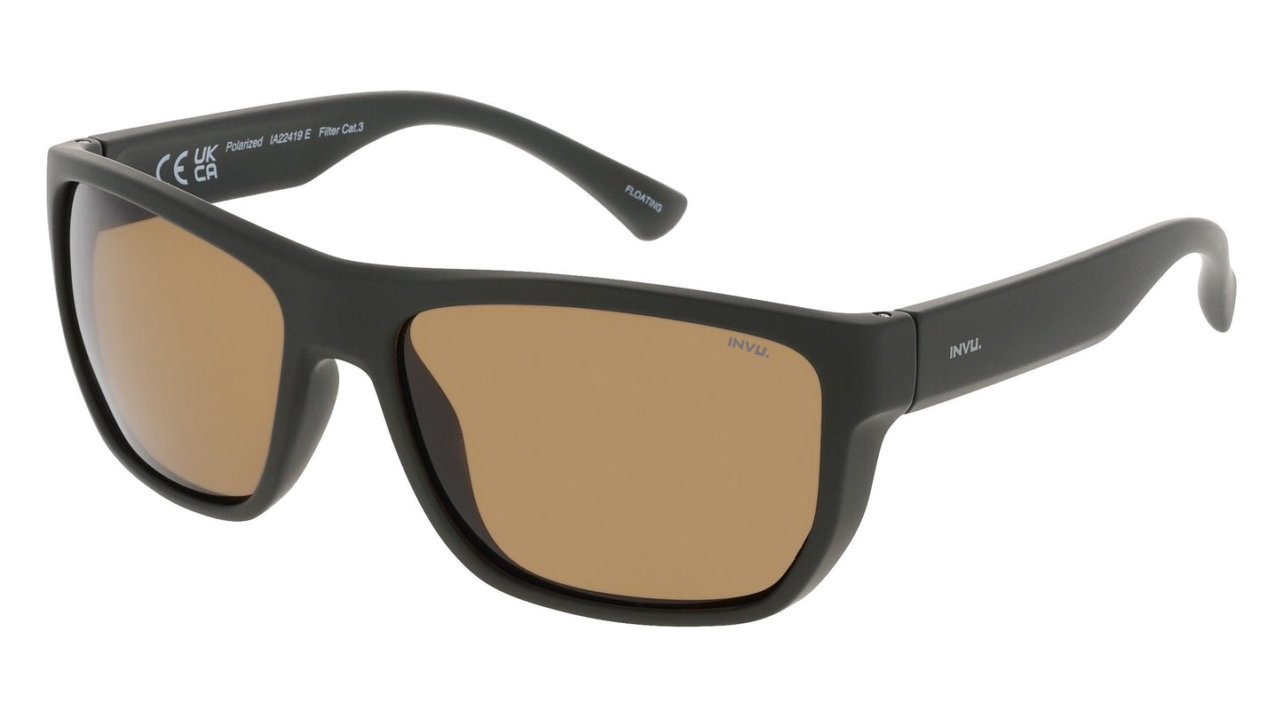 Sage | Groen | Bruin glas | Unisex | INVU zonnebril
