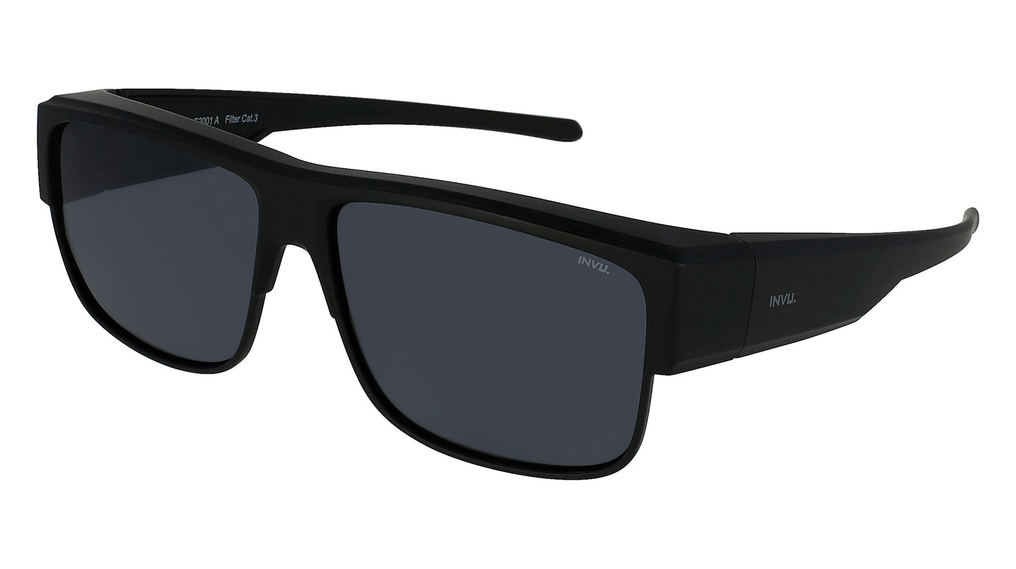 Sport - small | Zwart | Grijs glas | Heren | INVU zonnebril