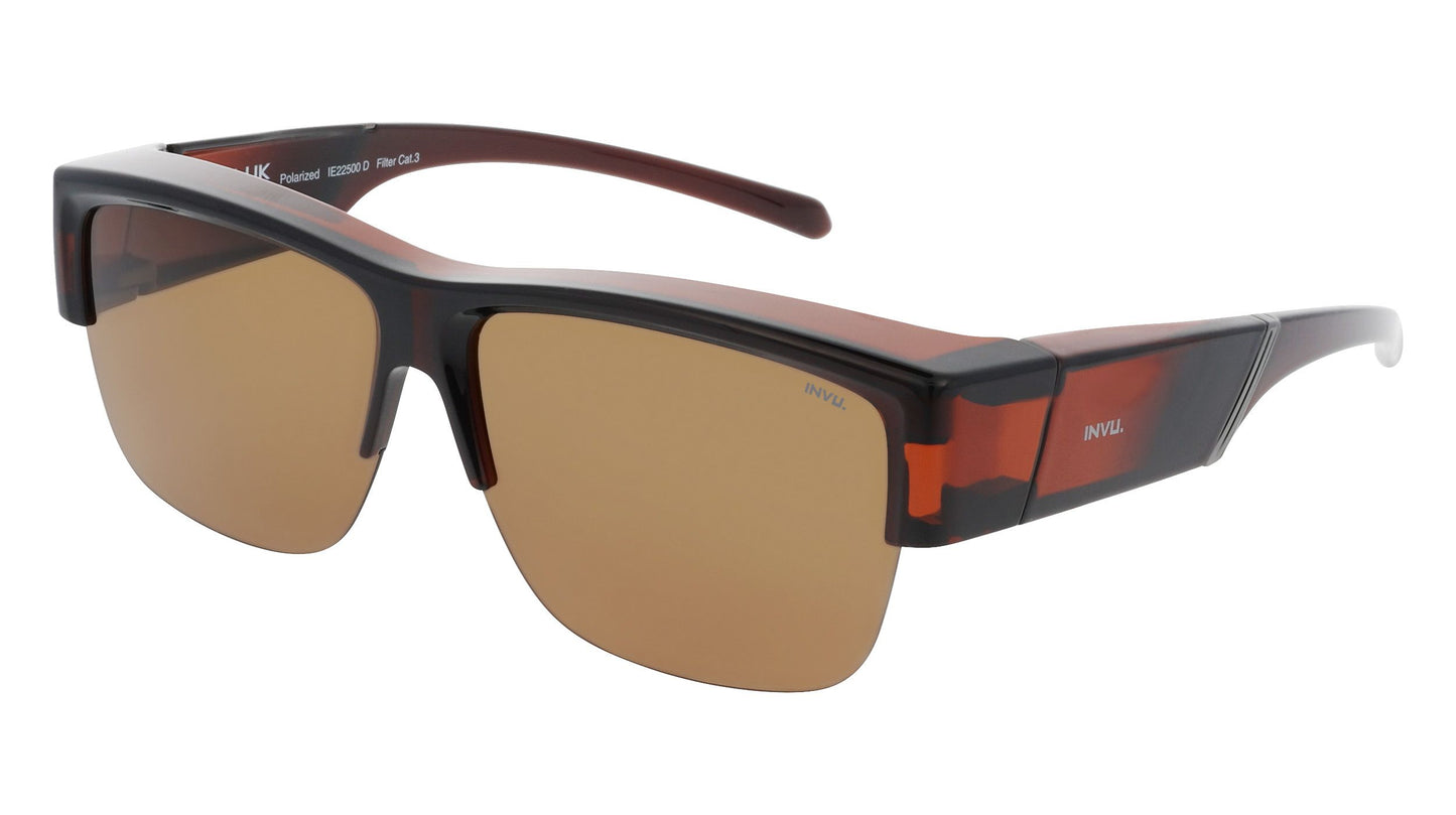 Sport - large | Bruin | Bruin glas | Heren | INVU zonnebril