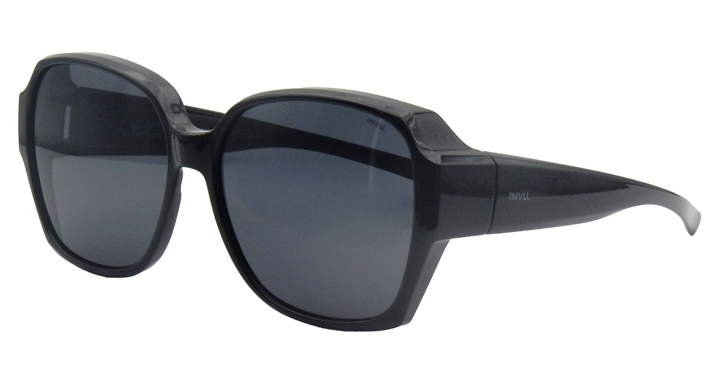 Moda - large | Zwart | Grijs glas | Dames | INVU zonnebril