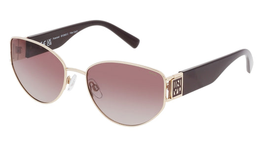 Lize | Goud | Bruin glas | Dames | INVU zonnebril
