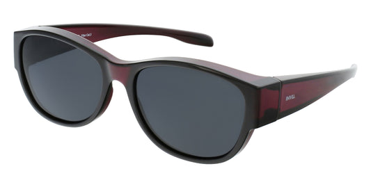 Regular - large | Paars | Grijs glas | Dames | INVU zonnebril