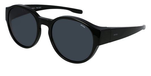 Comfort - medium | Zwart | Grijs glas | Unisex | INVU zonnebril
