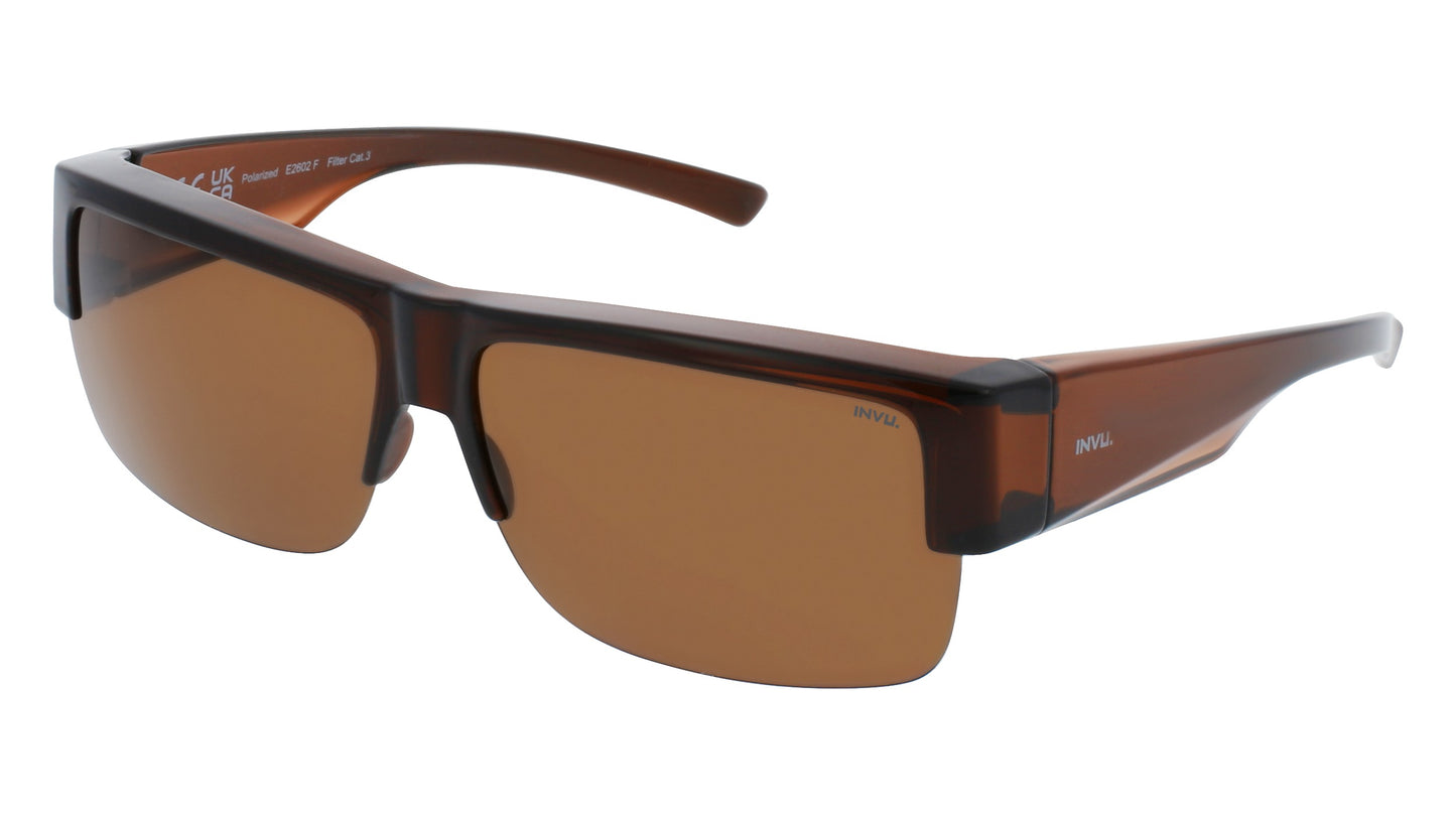 Sport - medium | Bruin | Bruin glas | INVU zonnebril