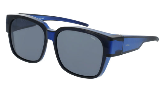 Classic - medium | Blauw | Grijs glas | Heren | INVU zonnebril