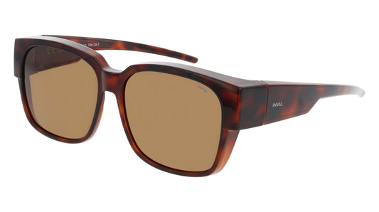 Classic - medium | Tortoise | Bruin glas | Heren | INVU zonnebril