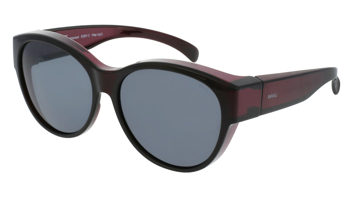 Moda - small | Paars | Grijs glas | Dames | INVU zonnebril