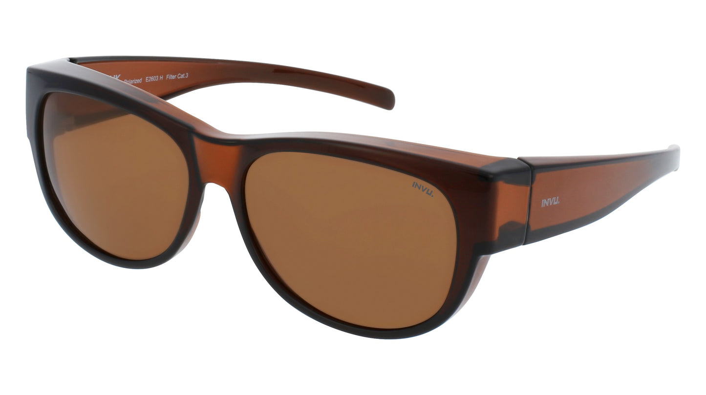 Regular - medium | Bruin | Bruin glas | Dames | INVU zonnebril