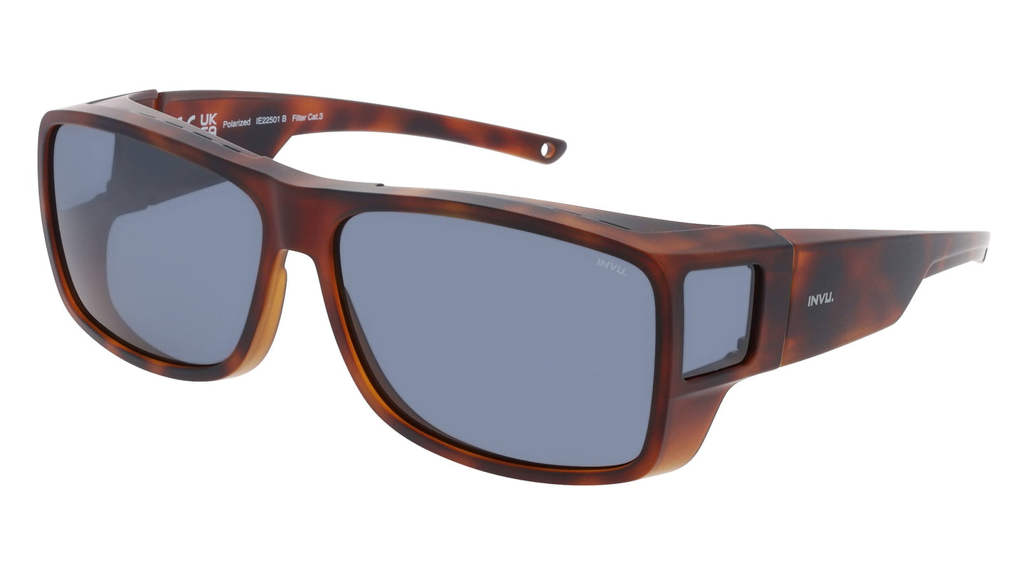 Wide - large | Tortoise | Bruin glas | Heren | INVU zonnebril