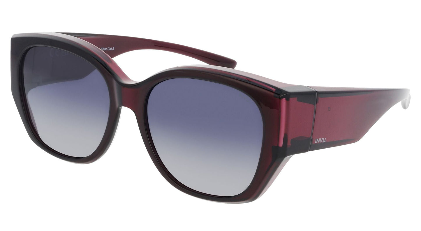 Moda - medium | Paars | Grijs glas | Dames | INVU zonnebril