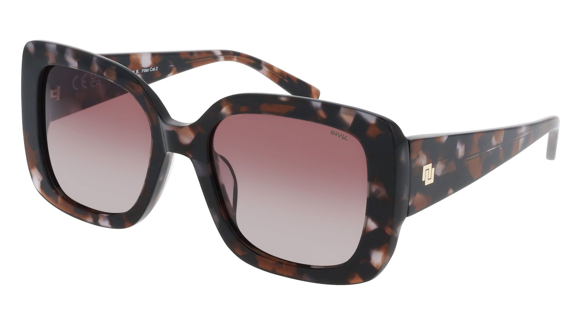 Lou | Tortoise | Bruin glas | Dames | INVU zonnebril