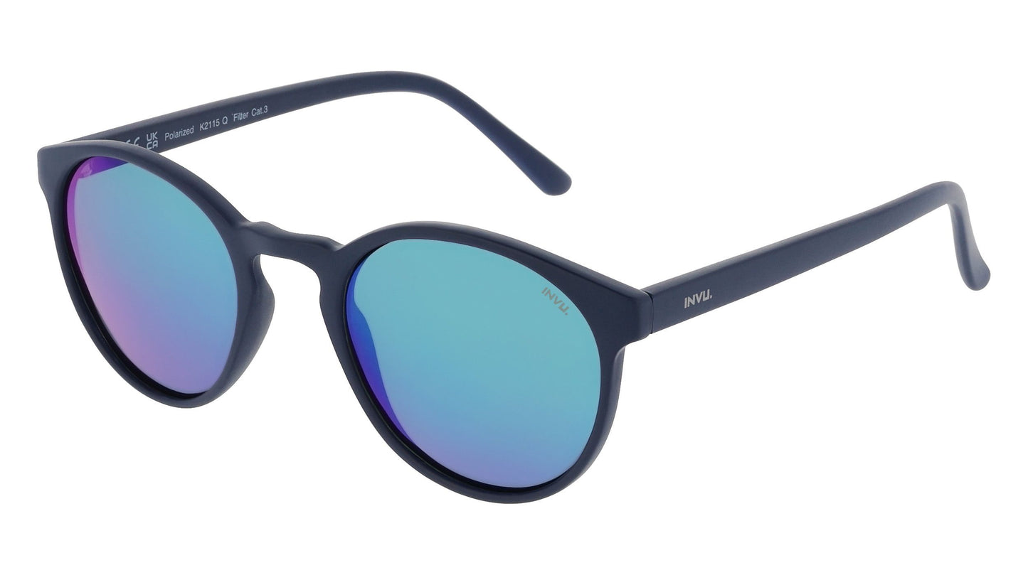 Stargazer (12-15 jaar) | Blauw | Spiegel glas | Unisex | INVU zonnebril