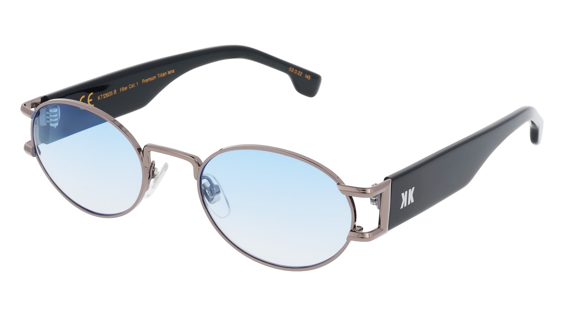 Bibi | Zilver | Blauw glas | Unisex | INVU zonnebril